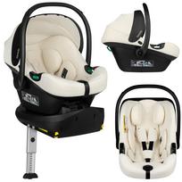 Nešiojama autokėdutė su lopšiu Lionelo Astrid I-Size Set Plus, kreminė sp., 40 - 87 cm