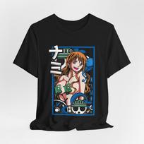 Anime Waifu Robin Graphic T-Shirt Tee Tops, Unisex T-Shirt, Anime Shirt, Sexy Anime T-Shirt Tee Tops, 2XL black