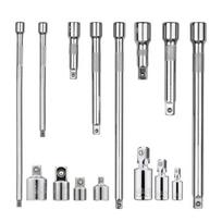 Multifunction  Wrench Extender Set Wrench Extender Set Steel Socket Extension Bar  Impact Socket Extension for DIY Proje 1 gray