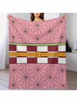 Nezuko Kamado Throw Blanket Manga Luxury Throw For Sofa Sofa Quilt Blankets  100X130CM pilka spalva