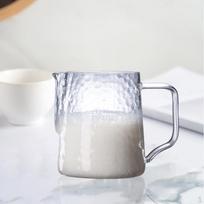 500 ml pieno putojimo indelis latte art'ui Glass Handle white