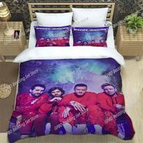 Rock Band Imagine Dragons Comfortable Duvet Quilt Cover Pillowcase Bedding Set Children Bedroom Decoration Home Textile EU Single(135*200cm)3pcs white