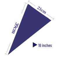 16-18 Inch Dark Blue Isosceles Piping Bag for Cream - Continuous Roll Baking Tool blue