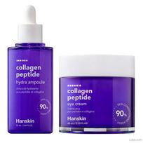Hanskin Collagen Peptide Hydra Ampoule 90ml & Eye Cream 80ml Set (+Free gift) purple