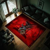 Žaidimas Assassins Creed Shadows Mažas kilimėlis Lovos šoninis Virtuvės Vonios Gyvenamasis Namų Kambarys Grindų kilimėlis Durų kilimėlis Kilimas Dekoracija SJR40x60CM red
