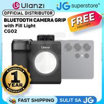 Ulanzi CG-02 / CG-01 Smartphone Camera Grip with Built-In Fill Light / Selfie Mirror, Detachable Magnetic Bluetooth Remote Control, 58-86mm Phone With Fill Light gray