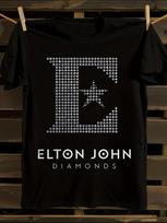 Elton John Officially Licensed Diamonds Tshirt XXXXL gray