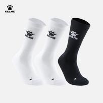 KELME 3-Pack Cushioned Durable Breathable Seamless Comfortable Sports Socks for Football Basketball Running