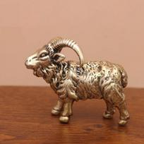 Bronze Goat Desktop Ornament Brass Copper Sheep Craft Tea Pet Decoration M832 Home Decor Figurine brown