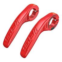 1Pair Anti Slip Bicycle Handlebar Vice Handle Auxiliary Mountain Cow Horn Handle juoda