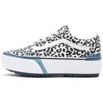 Vans Old Skool Stacked UV Rašalas - Leopardas Unisex Kedai Balti Tikrai Balti VN0A4U154TJ 35 gray