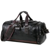 Small Travel Bag, Luggage with Contrasting Colors, Short Distance Travel Bag, PU Leather Waterproof Single Piece, Hand-held Crossbody juoda