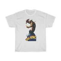 King Kong, Unisex T-shirt, Vintage 1933 Movie Poster 4XL white