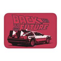 Vintage Back To The Future Doormat Non-Slip Kitchen Bath Mat Garden Garage Floor Door Entrance Carpet Rug 40X60cm 40X60cm black