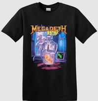 Megadeth Rust In Peace Tracklist Men's Black T-Shirt F127 Unisex T-Shirt 5XL įvairiaspalvis