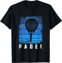 Vintage Paddle Racket Sport Pádel Player Padel Tennis TShirt Casual Sports Clothing Tops Graphic T Shirts Unisex T Shirt 4XL blue