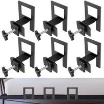 Mattress Slide Stopper Mattress Non Slip Plates Of Metal Retainer for Enhanced Mattress Stability Adjustable Mattress Slip Limiter Retainer