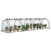 395 x 100 cm Low Tunnel Greenhouse - Clear 395 x 100 x 80 cm