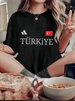 Turkey Flag Türkiye Graphic T-shirt XXL black