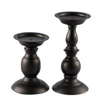 Retro spalvos dengtas žvakidė Metalo žvakidė Stalo dekoras (SILVER,S 16cm) sidabras