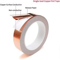 Length 20M Adhesive Conductive Copper Foil Tape 5/6/8/10/15/20/25/30/35/40/45/50mm Single/Double Sided Conduct Copper Foil Tapes 20 mm&20m per roll&1 roll