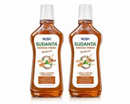Sri Sri Tattva | Sudanta Miswak Mouthwash | 250 ml | Pack of 2 brown