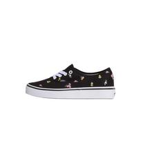 Vans Authentic Floral Embroidery Lace-Up Lightweight Personality Low-Top Canvas Shoes Unisex sneaker VN000Z1BB9P 36 black