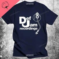 Vintage Printed Unisexs Clothing DEF JAM Recordings Logo Classic Rap Hip Hop NAS T Shirt Classic High Quality Cotton Unisex Tops 3XL black