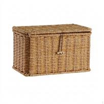 Pintas indas | Sandėliavimo dėžė su dangčiu, stačiakampė, lentynai 24x14x14cm_Light Coffee beige