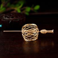 Tang Dynasty Ponytail Bun Hair Holder Coloured Glaze Hair Stick  Hanfu Accessory Style 7 black