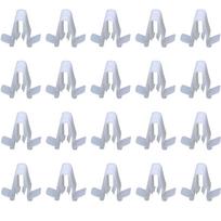 Apmušalų spaustukai, Durų panelio spaustukai (20 vnt), Apdailos spaustukai, Apmušalų spaustukai, Apdailos spaustukai, 1.5 inches balta
