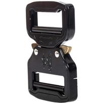 1.5/2 Inch Aluminum Quick Release Belt Buckle, Dual Adjustable Webbing Strap Clip, DIY Replacement Metal Buckle For Daily Backpack Waist Belts 1.5in（38mm） black