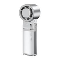 2026 6000mAh Semiconductor Refrigeration Mini Handheld Fan Turbine High-speed Violent Electric Fan Folding Neck Ice Pack juoda