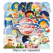 50Pcs Cartoon Le Petit Prince Graffiti Stickers Decals Suitcase Laptop Computer Water Cup Guitar Decoration Diy Kid Classics Toy orange