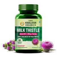 Vlado's HIMALAYAN ORGANICS Milk Thistle Extract With 800Mg Of Silybum Marianum Detox Supplement For Men And Women For Healthy Liver | Boost Meta