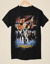 Cyborg - Movie Poster Inspired Unisex Black T-Shirt L gray