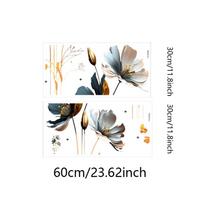 PVC Sienų Lipdukai Lipnūs Marmuro Vinilo Plėvelė Nauji 3D Lotoso Gėlės Lipdukai Svetainei Miegamajam 2 gray
