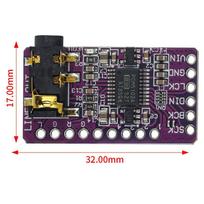 1 rinkinys Pcm5102 sąsaja I2S DAC dekoderio grotuvo modulis Raspberry Pi Phat formato plokštei Skaitmeninio garso plokštė PCM5102
