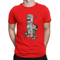 Big Ben With Books Hip Hop Tshirt Gaston Lagaffe Comics Casual T Shirt Summer Tshirt For Unisex Unisex S