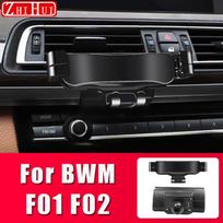 Car Styling Mobile Phone Holder For BMW F01 F02 7 Series 2008-2012 Air Vent Mount Bracket Gravity Phone Holder sidabras