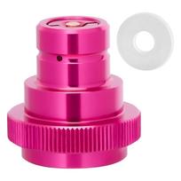 CO2 Quick Adapter CO2 Cylinders Refill Adapter Soda Maker Valves Refill Accessories for Quick Connecting CO2 Cylinders pink