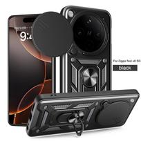 OPPO Find X8 Pro dėklas su slankiojančiu kameros apsauginiu šarvu Telefono dėklas Orro Apo oppa FindX8 FindX8Pro Automobilio laikiklis Žiedas Galinis dangtelis For Find X8 5G white