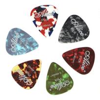 Alice Guitar Picks 6pcs Celluloid Mediator Thickness 0.46 0.71 0.81 0.96 1.20 1.50mm Electric Acoustic Guitar Accessories gray