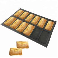 Non-Stick Silicone Mould 64x38.5cm Rectangle Shape Panini Bread Forms Bakery Tray Choux Pastry Tartlets Sheets Cake Tools juoda