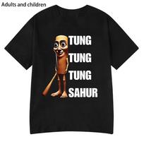 New Italian Brainrot Tralalero Tralala Tung Tung Tung Sahur Bombardiro Crocodilo Funny Meme T-Shirt Men Women Cotton Tees Tops XXXXXL juoda