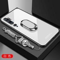 For Xiaomi Mi Note 10 Pro Case Tempered Glass Ring Magnet Holder Case for Redmi Note 8T 8A 9 Soft Frame Stand Back Cover cc9 Pro For Redmi Note 8 Pro balta