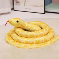 Big Size Simulated Python Plush Toys Giant Snake Cobra Long Stuffed Plushie Pillow Home Decor Boys Exquisite Cirthday Xmas Gifts 220cm