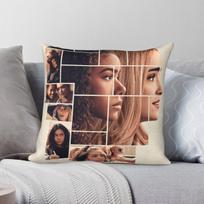 Ginny & Georgia Tv Pillowcase Polyester Linen Velvet Pattern Zip Decor Sofa Seater Cushion Case 30X30CM black