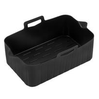 Reusable Air Fryer Baking Tray for Ninja Foodi SL401 DZ201 DZ302 DZ401 DZ550 AF300UK AF400UK juoda