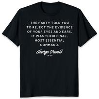George Orwell 1984 Quote T-shirt XXL black